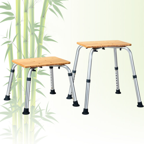 Costway Bamboo Shower Chair & Reviews Wayfair